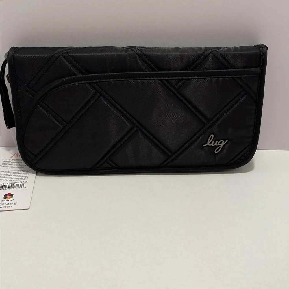 Lug Tango SE Wristlet Wallet NWT. Midnight Black.